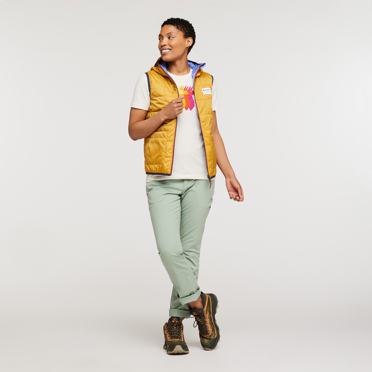 Teca Cálido Reversible Hooded Vest - Women's